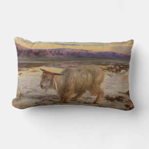 The Scapegoat (by William Holman Hunt) Throw Pillo Lumbar Cushion