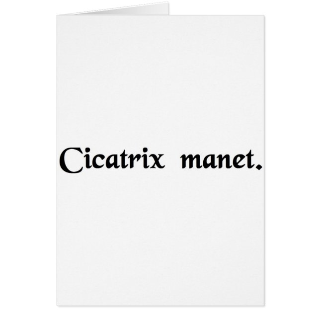 The scar remains. (Front)