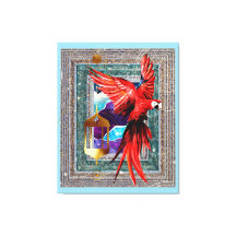 The Scarlet Macaw And The Hermit - Parrot Tarot