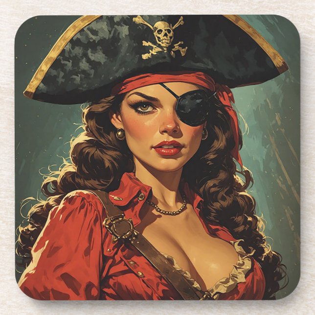 The Scarlet Pirate Temptress Coaster (Front)