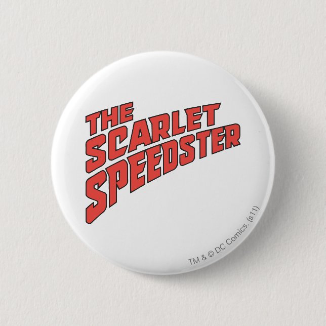 The Scarlet Speedster Logo 6 Cm Round Badge (Front)