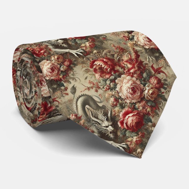 The Scarlet Thicket – Gothic Victorian  Tie (Rolled)