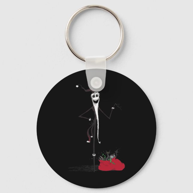 The Scary Night Before Christmas Santa Gift Sack  Key Ring (Front)