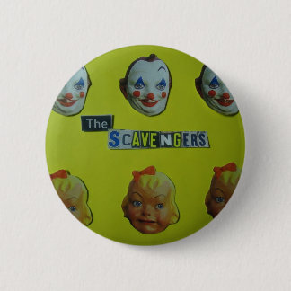 The scavengers  happy face 6 cm round badge
