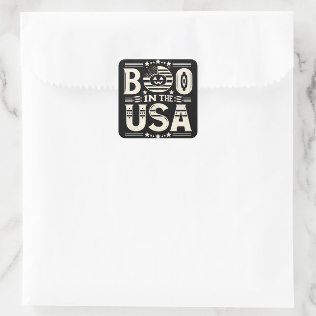 The Scent of Heritage and Halloween Square Sticker (Bag)