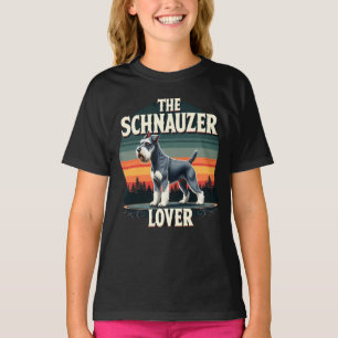 The Schnauzer Lover - Retro Dog Design  T-Shirt