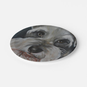 The Schnauzer Paper Plates