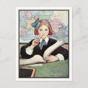 The Scholar by Jessie Willcox Smith Postcard
