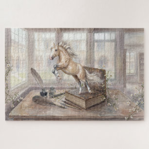 The Scholar Horse Leaping from a Book Jigsaw Puzzle