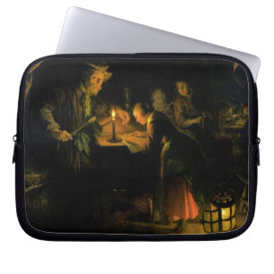 The School Master, 1660-65 (oil on panel) Laptop Sleeve