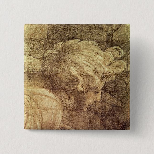 The School of Athens 15 Cm Square Badge (Front)