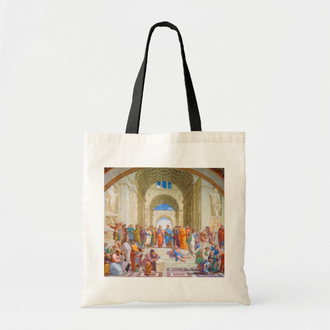 The School of Athens, Raphael Tote Bag (Front)