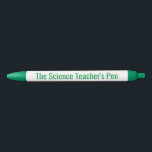 The Science Teacher's Pen - Funny Teacher Gift<br><div class="desc">Cute Typography Pen for Science Teachers.</div>