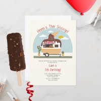 The Scoop Chocolate Ice Cream Truck Kids Birthday
