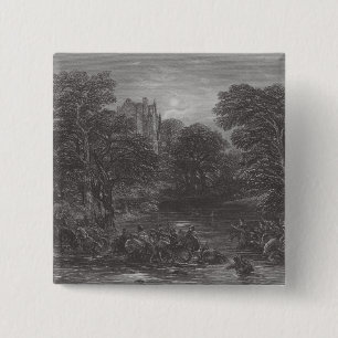 The Scots pursued after the Battle of Preston 15 Cm Square Badge