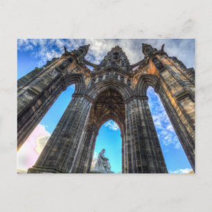 The Scott Memorial Edinburgh Postcard
