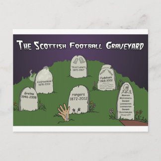 The Scottish Football Graveyard Postcard
