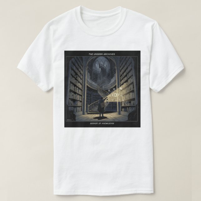 The Scout and the Forbidden Library T-Shirt (Design Front)
