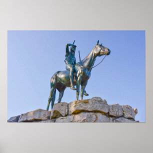 The Scout Statue Front View, Kansas City, Missouri Poster