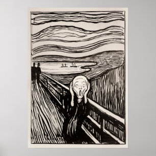 The Scream (1895) by Edvard Munch Poster
