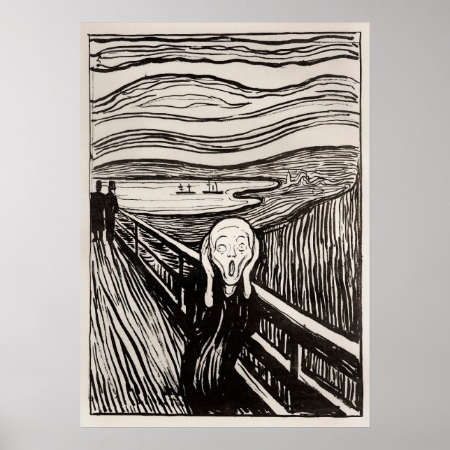 The Scream (1895) by Edvard Munch Poster (Front)