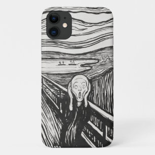 The Scream by Edvard Munch Black and White Case-Mate iPhone Case