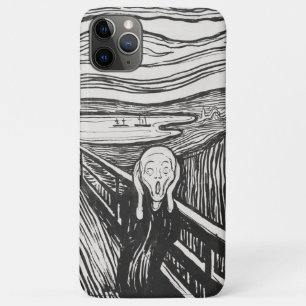 The Scream by Edvard Munch Black and White Case-Mate iPhone Case