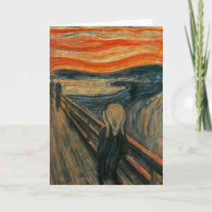 The Scream by Edvard Munch Card