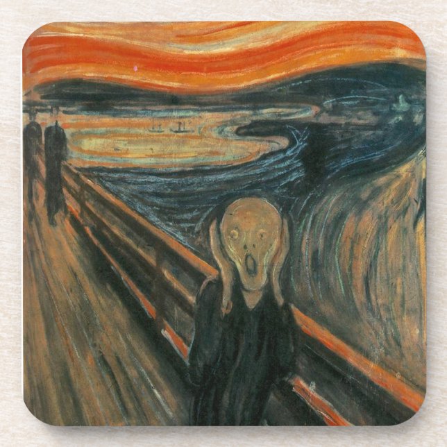 The Scream by Edvard Munch Coaster (Front)