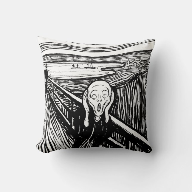 The Scream by Edvard Munch Cushion (Front)