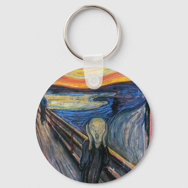 The Scream by Edvard Munch Key Ring (Front)