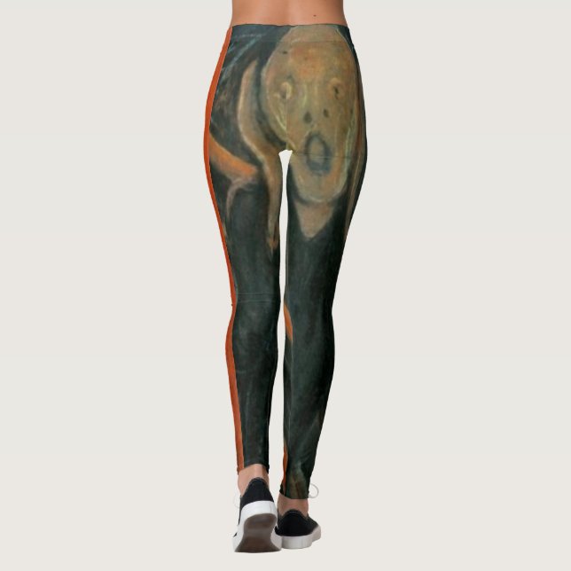 The Scream by Edvard Munch Leggings (Back)