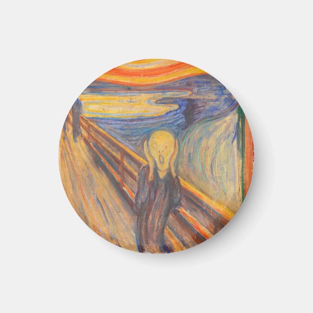 The Scream by Edvard Munch Magnet (Front)