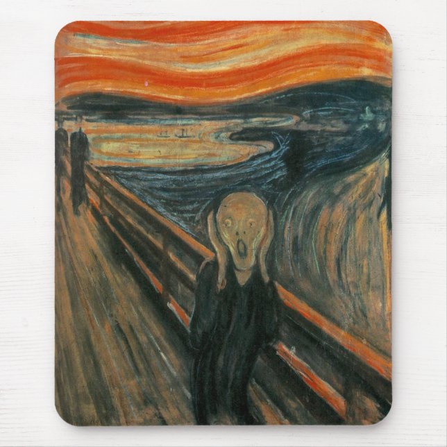 The Scream by Edvard Munch Mouse Pad (Front)