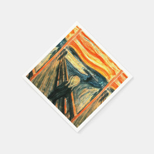 The Scream by Edvard Munch Napkin