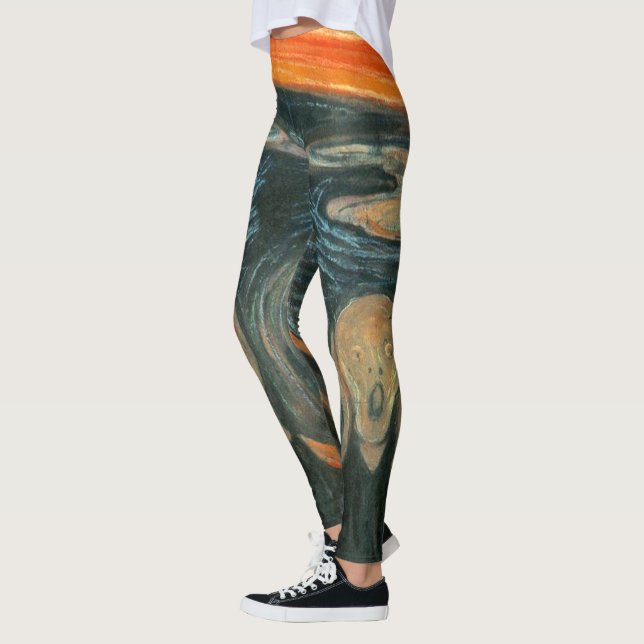 The Scream by Edvard Munch ~ Painting Leggings (Left)