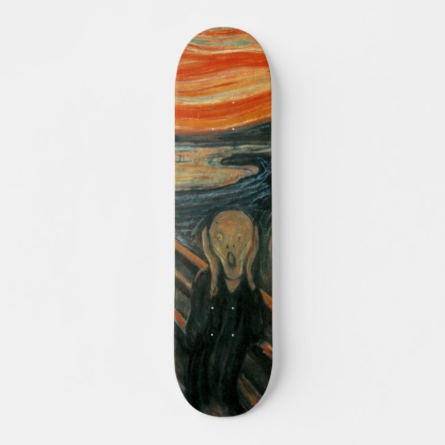The Scream by Edvard Munch Skateboard (Front)