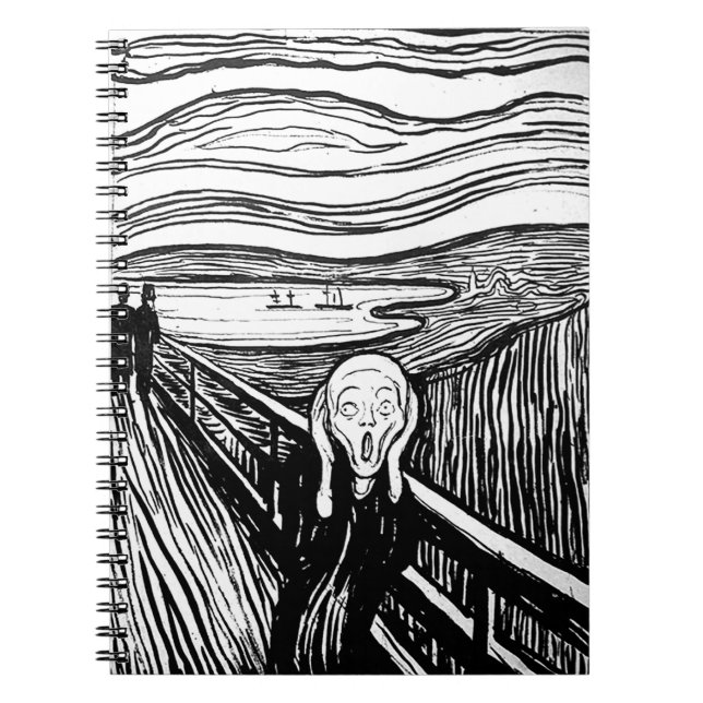 The Scream by Edvard Munch Spiral Notebook (Front)