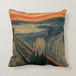 The scream by Edvard Munch,symbolist painter Cushion