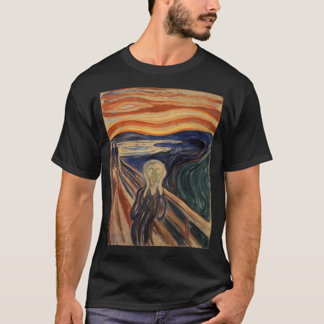 The Scream By Edvard Munch T-Shirt (Front)