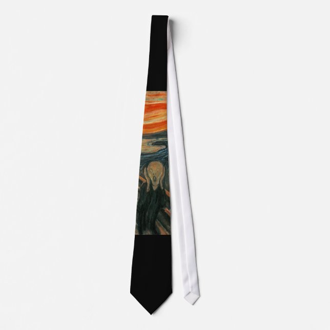The Scream by Edvard Munch Tie (Front)