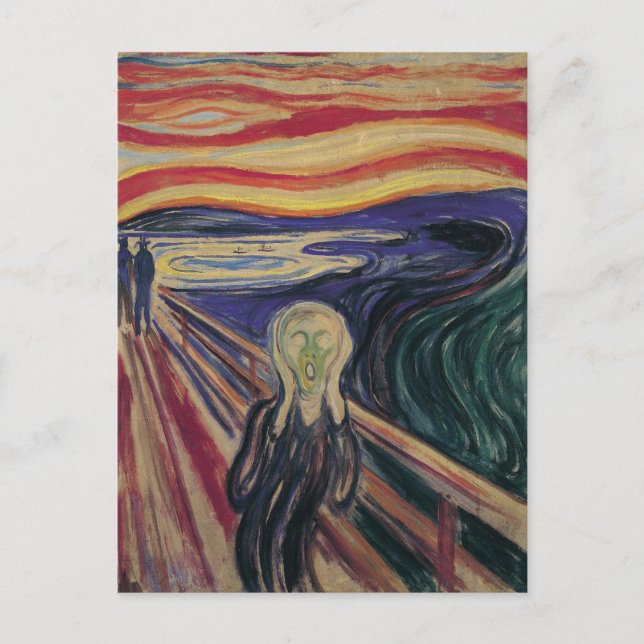 The Scream by Edvard Munch, Vintage Expressionism Postcard (Front)