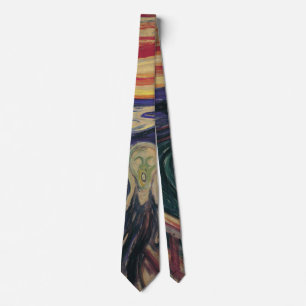The Scream by Edvard Munch, Vintage Expressionism Tie
