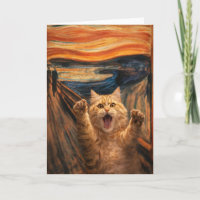 The Scream Cat Parody Art