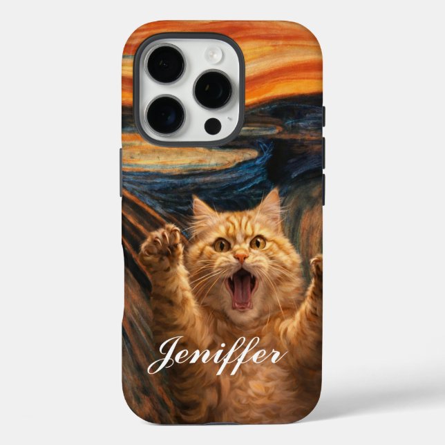 The Scream Cat Parody Art                          Case-Mate iPhone Case (Back)