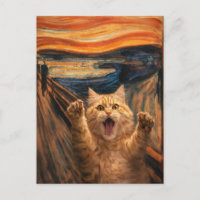 The Scream Cat Parody Art