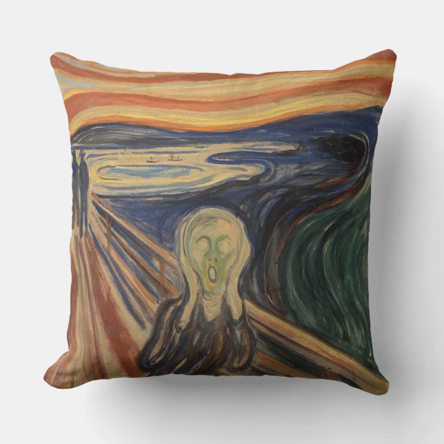 The Scream Edvard Munch 1893 Cushion (Front)