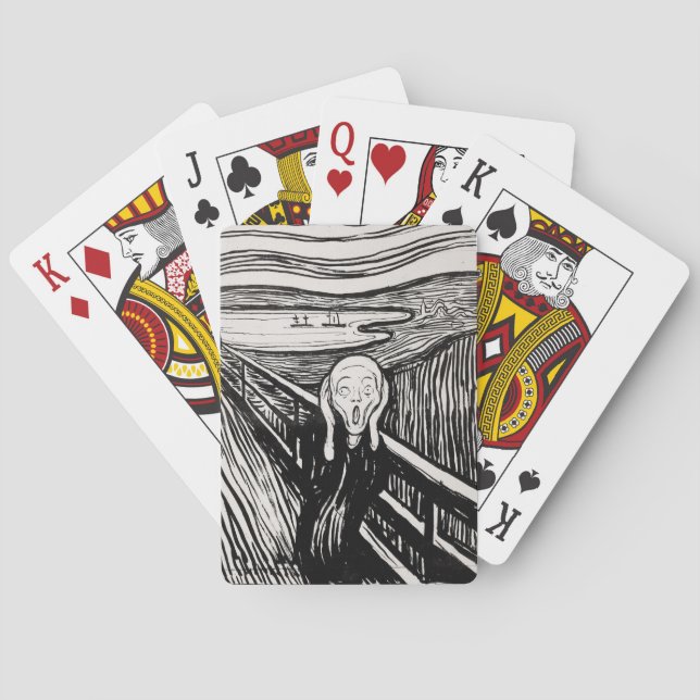 The Scream EDVARD MUNCH  1895 Playing Cards (Back)