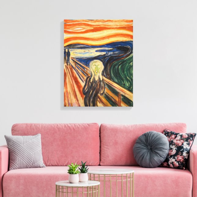 The Scream | Edvard Munch | Canvas Print (Insitu(LivingRoom))