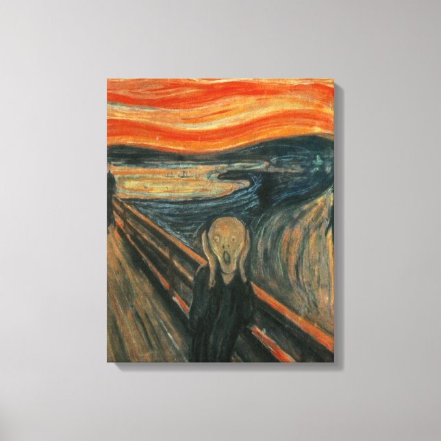 The Scream - Edvard Munch Canvas Print (Front)